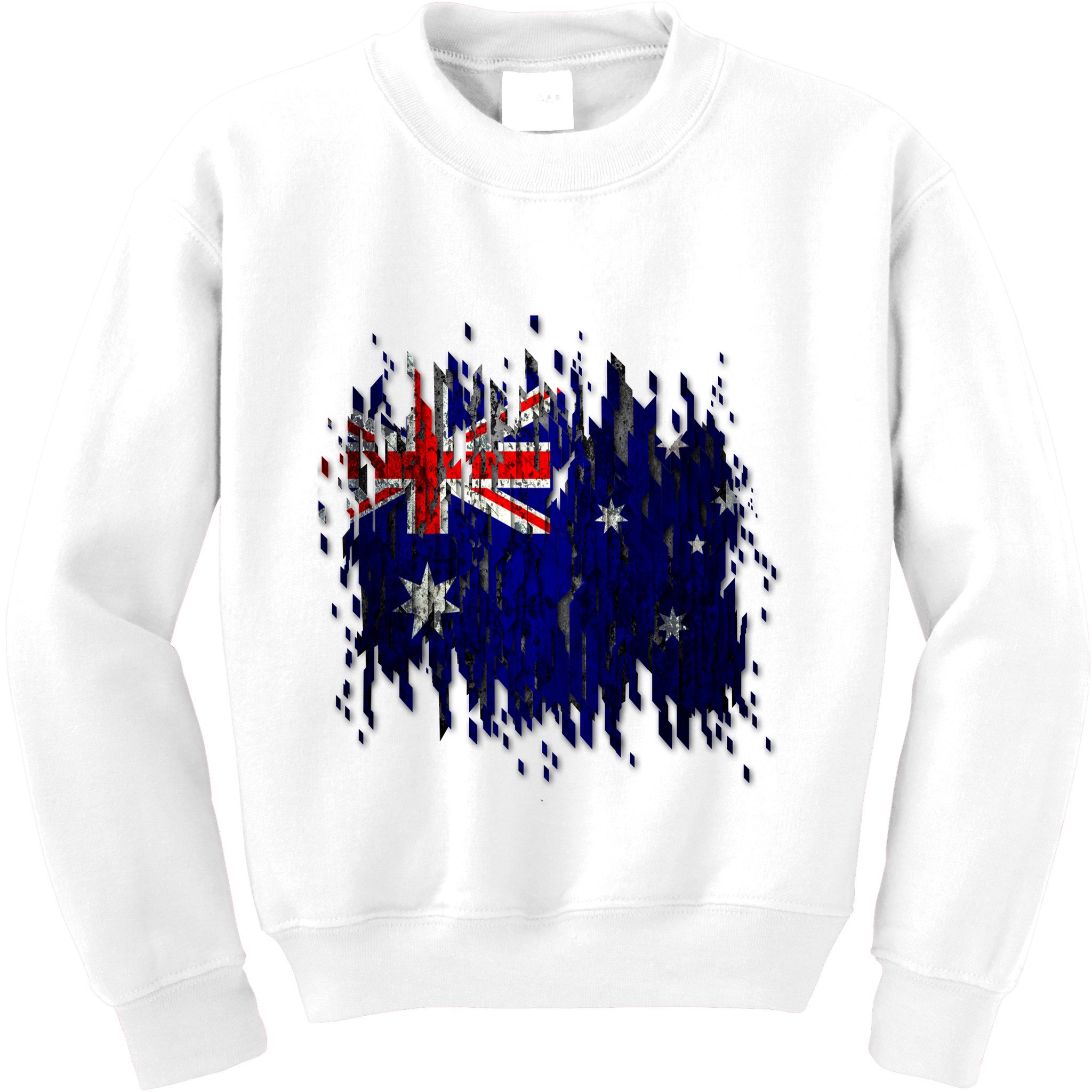 Australia Grunge Flag Kids Sweatshirt