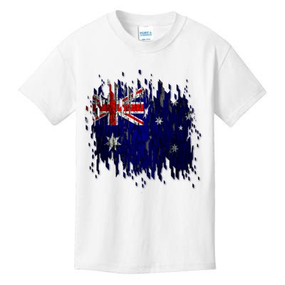 Australia Grunge Flag Kids T-Shirt