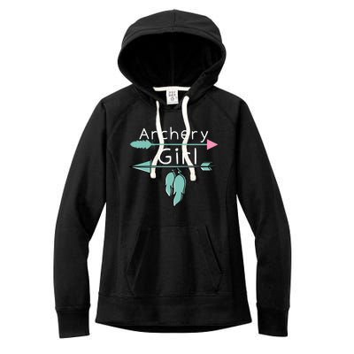 Archery Gift Funny Bow And Arrow Gift And Archer Gift Women's Fleece Hoodie