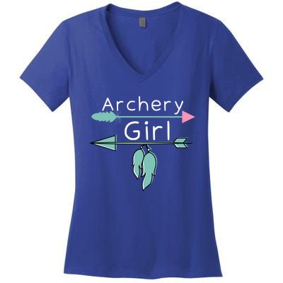 Archery Gift Funny Bow And Arrow Gift And Archer Gift Women's V-Neck T-Shirt