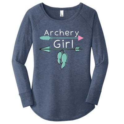 Archery Gift Funny Bow And Arrow Gift And Archer Gift Women's Perfect Tri Tunic Long Sleeve Shirt