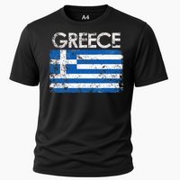 Authentic Greek Flag Souvenir Celebrate Greece's Heritage Cooling Performance Crew T-Shirt