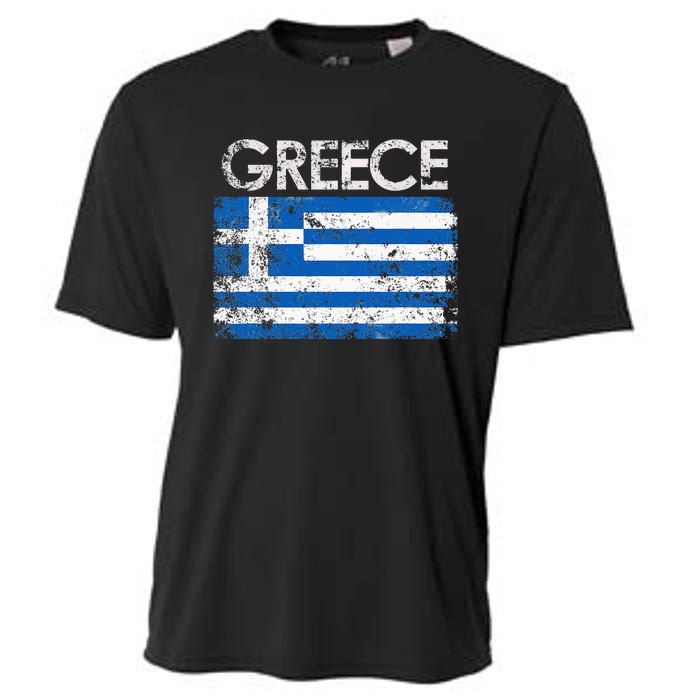 Authentic Greek Flag Souvenir Celebrate Greece's Heritage Cooling Performance Crew T-Shirt