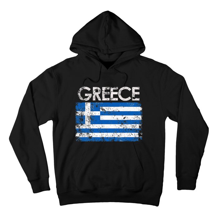 Authentic Greek Flag Souvenir Celebrate Greece's Heritage Hoodie