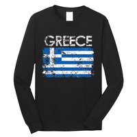 Authentic Greek Flag Souvenir Celebrate Greece's Heritage Long Sleeve Shirt