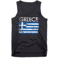 Authentic Greek Flag Souvenir Celebrate Greece's Heritage Tank Top