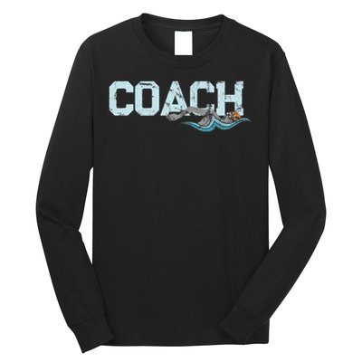 Appreciation Gifts For Swim Coaches Funny Swim Teacher Coach Long Sleeve Shirt