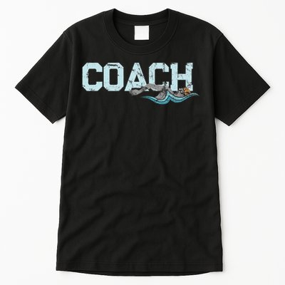 Appreciation Gifts For Swim Coaches Funny Swim Teacher Coach Tall T-Shirt