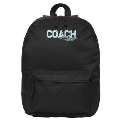 Appreciation Gifts For Swim Coaches Funny Swim Teacher Coach 16 in Basic Backpack