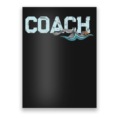 Appreciation Gifts For Swim Coaches Funny Swim Teacher Coach Poster