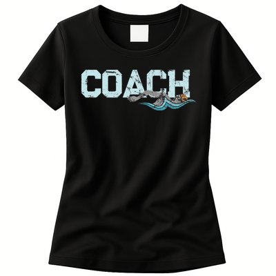 Appreciation Gifts For Swim Coaches Funny Swim Teacher Coach Womens T-Shirt