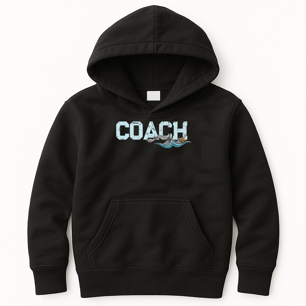 Appreciation Gifts For Swim Coaches Funny Swim Teacher Coach Kids Hoodie