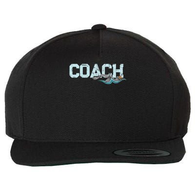 Appreciation Gifts For Swim Coaches Funny Swim Teacher Coach Wool Snapback Cap