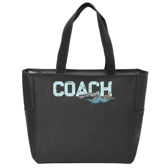 Appreciation Gifts For Swim Coaches Funny Swim Teacher Coach Zip Tote Bag
