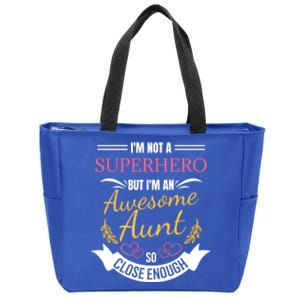 Aunt Gift From Niece Gift Zip Tote Bag