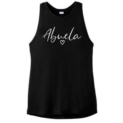 Abuela Gifts For Women Grandma Heart MotherS Day Abuela Ladies PosiCharge Tri-Blend Wicking Tank