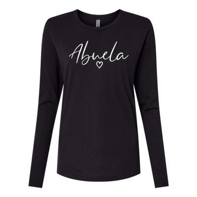 Abuela Gifts For Women Grandma Heart MotherS Day Abuela Womens Cotton Relaxed Long Sleeve T-Shirt