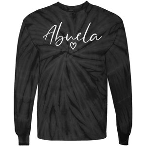 Abuela Gifts For Women Grandma Heart MotherS Day Abuela Tie-Dye Long Sleeve Shirt