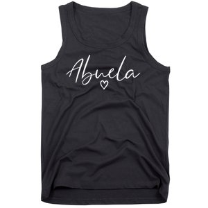 Abuela Gifts For Women Grandma Heart MotherS Day Abuela Tank Top