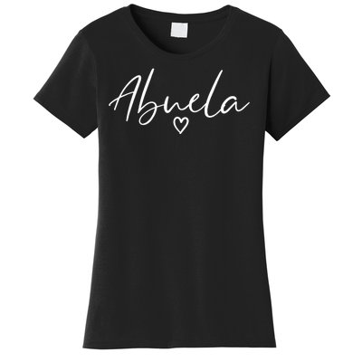 Abuela Gifts For Women Grandma Heart MotherS Day Abuela Women's T-Shirt