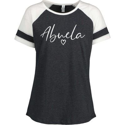 Abuela Gifts For Women Grandma Heart MotherS Day Abuela Enza Ladies Jersey Colorblock Tee