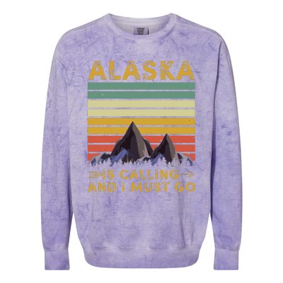 Alaska Gifts For Denali Juneau Alyaska Colorblast Crewneck Sweatshirt