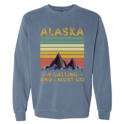 Alaska Gifts For Denali Juneau Alyaska Garment-Dyed Sweatshirt