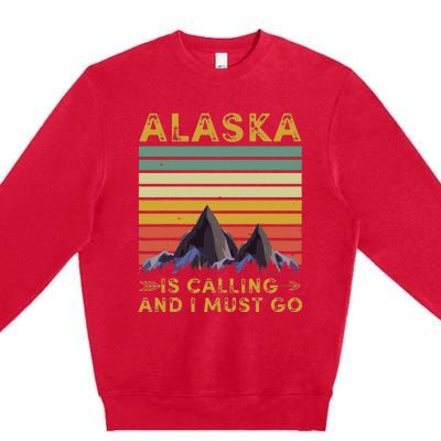 Alaska Gifts For Denali Juneau Alyaska Premium Crewneck Sweatshirt