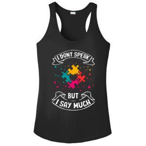 Autism Gifts For Adults Syndrom Autist Asd Autistic Asperger Ladies PosiCharge Competitor Racerback Tank