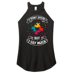 Autism Gifts For Adults Syndrom Autist Asd Autistic Asperger Women's Perfect Tri Rocker Tank