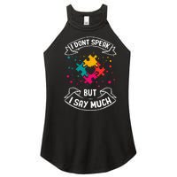 Autism Gifts For Adults Syndrom Autist Asd Autistic Asperger Women's Perfect Tri Rocker Tank