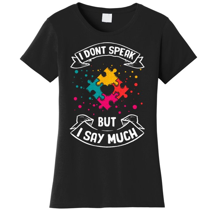 Autism Gifts For Adults Syndrom Autist Asd Autistic Asperger Women's T-Shirt