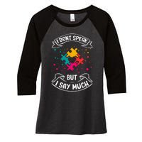 Autism Gifts For Adults Syndrom Autist Asd Autistic Asperger Women's Tri-Blend 3/4-Sleeve Raglan Shirt