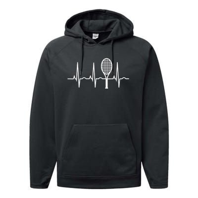 A Gift For Tennis Lovers Performance Fleece Hoodie