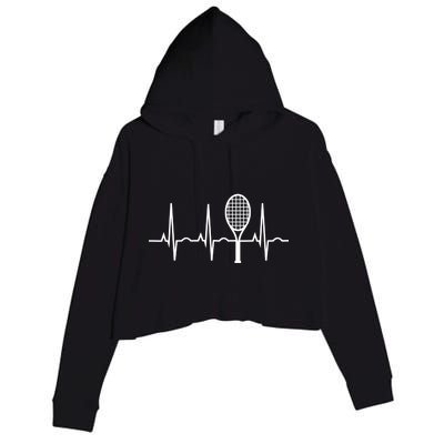 A Gift For Tennis Lovers Crop Fleece Hoodie