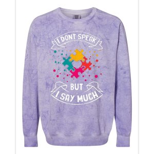 Autism Gifts For Adults Syndrom Autist Asd Autistic Asperger Colorblast Crewneck Sweatshirt