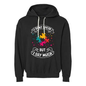 Autism Gifts For Adults Syndrom Autist Asd Autistic Asperger Garment-Dyed Fleece Hoodie