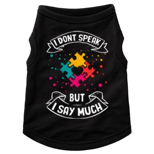 Autism Gifts For Adults Syndrom Autist Asd Autistic Asperger Doggie Tank