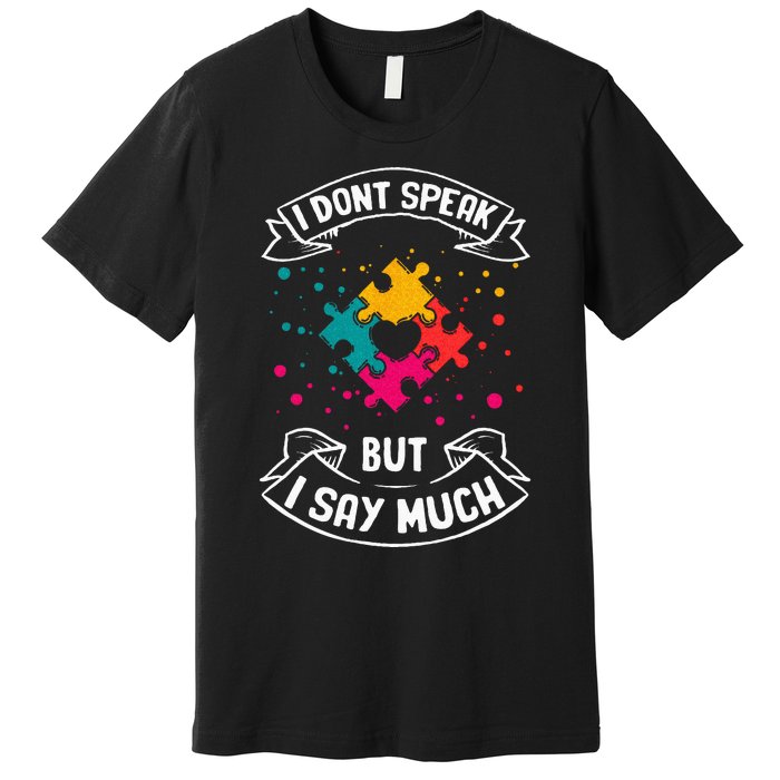 Autism Gifts For Adults Syndrom Autist Asd Autistic Asperger Premium T-Shirt