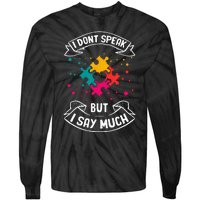 Autism Gifts For Adults Syndrom Autist Asd Autistic Asperger Tie-Dye Long Sleeve Shirt