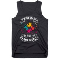 Autism Gifts For Adults Syndrom Autist Asd Autistic Asperger Tank Top