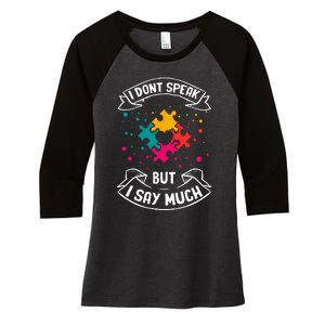 Autism Gifts For Adults Syndrom Autist Asd Autistic Asperger Women's Tri-Blend 3/4-Sleeve Raglan Shirt