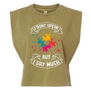 Autism Gifts For Adults Syndrom Autist Asd Autistic Asperger Garment-Dyed Women's Muscle Tee