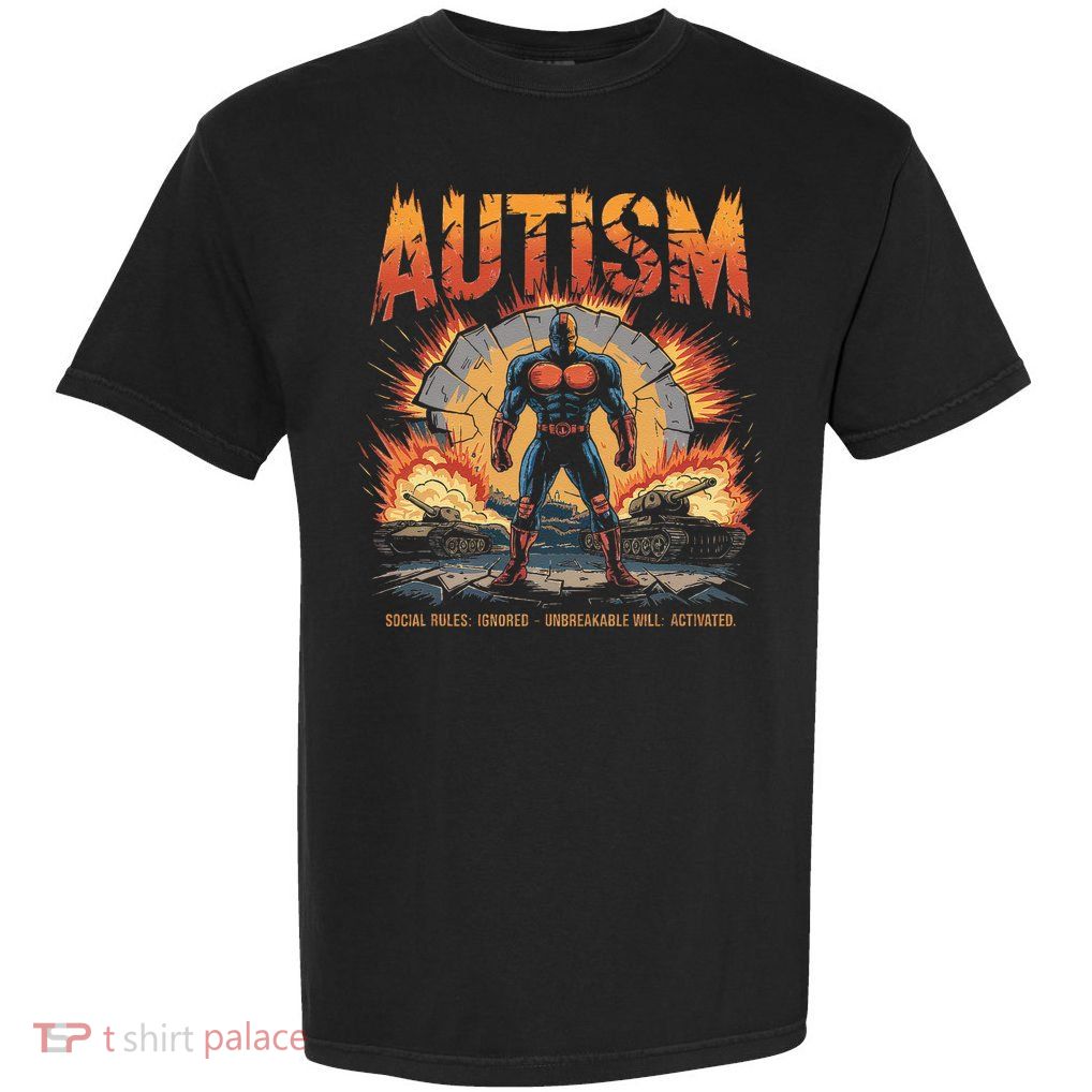 Autism Gifts For Adults Syndrom Autist Asd Autistic Garment-Dyed Heavyweight T-Shirt