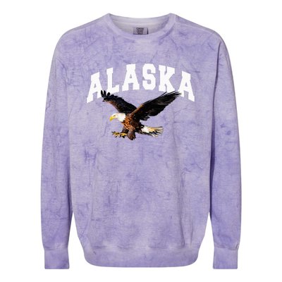 Alaska Gifts For Women Anchorage Juneau Denali Sitka Colorblast Crewneck Sweatshirt