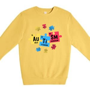 Autism Gift For Teachers Sped Periodic Table Elets Gift Premium Crewneck Sweatshirt