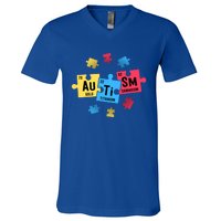 Autism Gift For Teachers Sped Periodic Table Elets Gift V-Neck T-Shirt