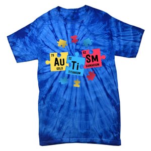 Autism Gift For Teachers Sped Periodic Table Elets Gift Tie-Dye T-Shirt