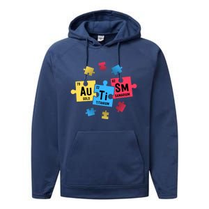 Autism Gift For Teachers Sped Periodic Table Elets Gift Performance Fleece Hoodie