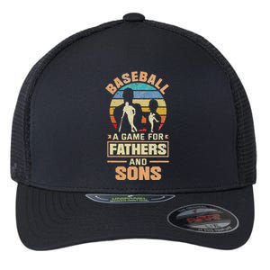 A Game For Fathers And Sons Fathers Day Baseball Flexfit Unipanel Trucker Cap